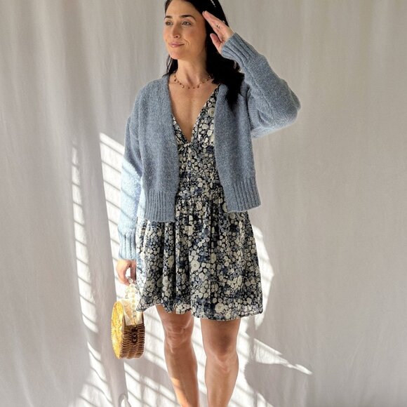 Sage The Label | Rhia Knit Open Cardigan | Blue - Picture 12 of 16